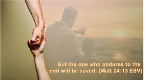 But the one who endures