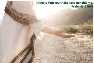 your right hand upholds me