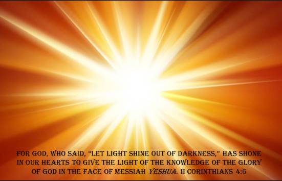light shining out of darkness